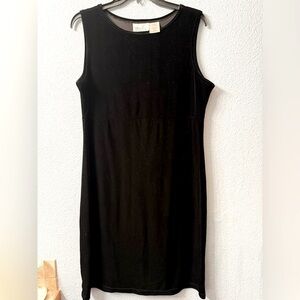 Kathie Lee Collection Classic Black Midi Dress